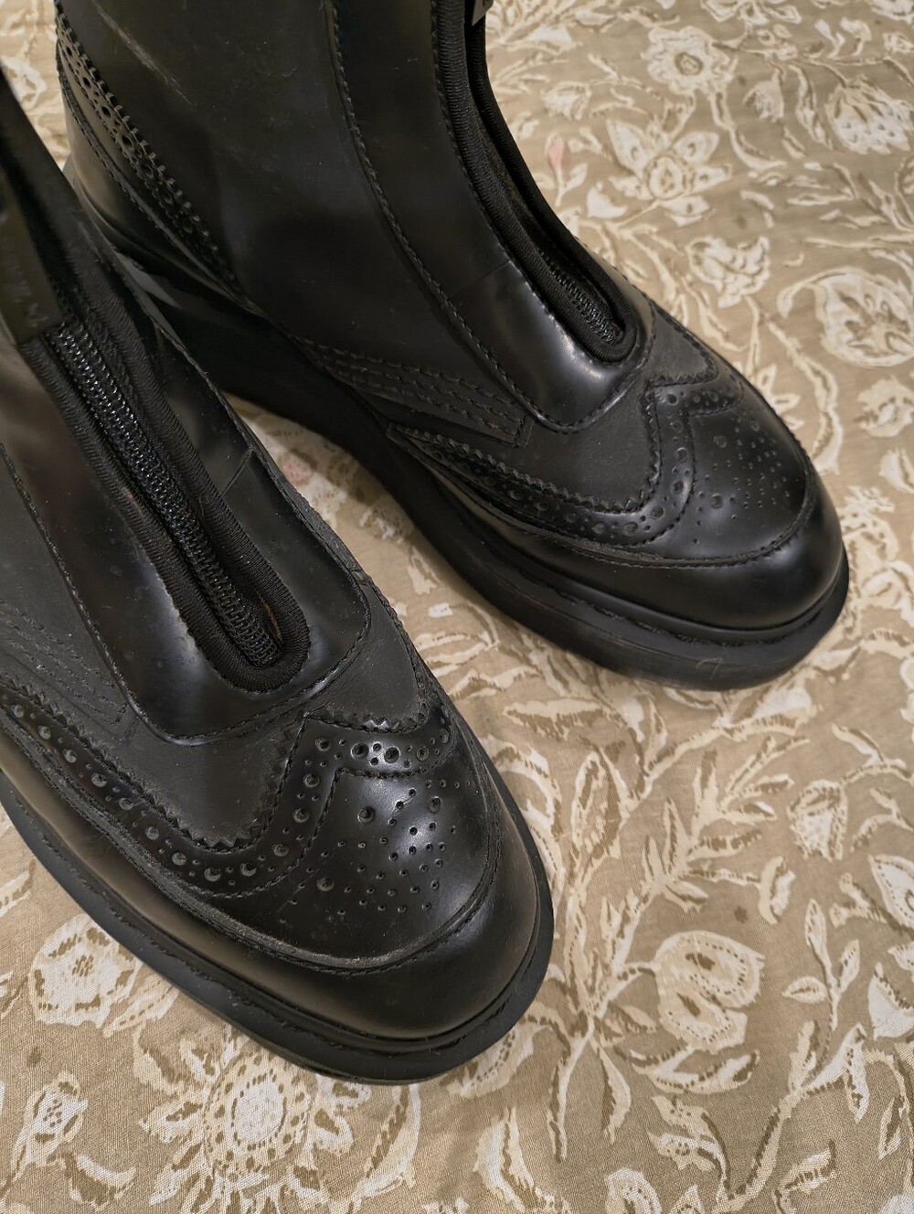 Dr. Martens Jemison Wing Tip Zip Up Oxford Chukka Boots Size 7-7.5 - Picture 8 of 11